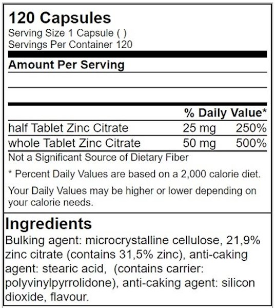 GN Zink Citrat 120 Tabletten
