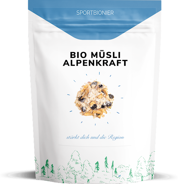 Sportbionier Bio Müsli Alpenkraft mit Whey Protein - 500g